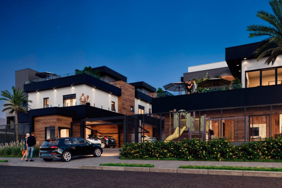 Terrace Caçador: condomínio de casas em fase de conclusão com alto padrão construtivo